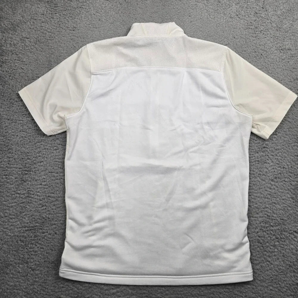 Under Armour 1370375 Men's 2-Tone Half Zip Training Shirt White Cream M